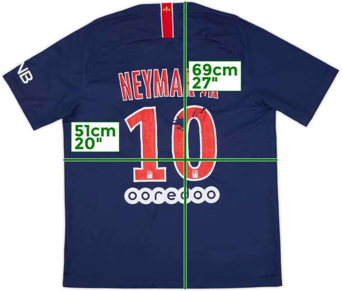 2018-19 Paris Saint-Germain Home Shirt Neymar Jr #10 - 5/10 - (L)