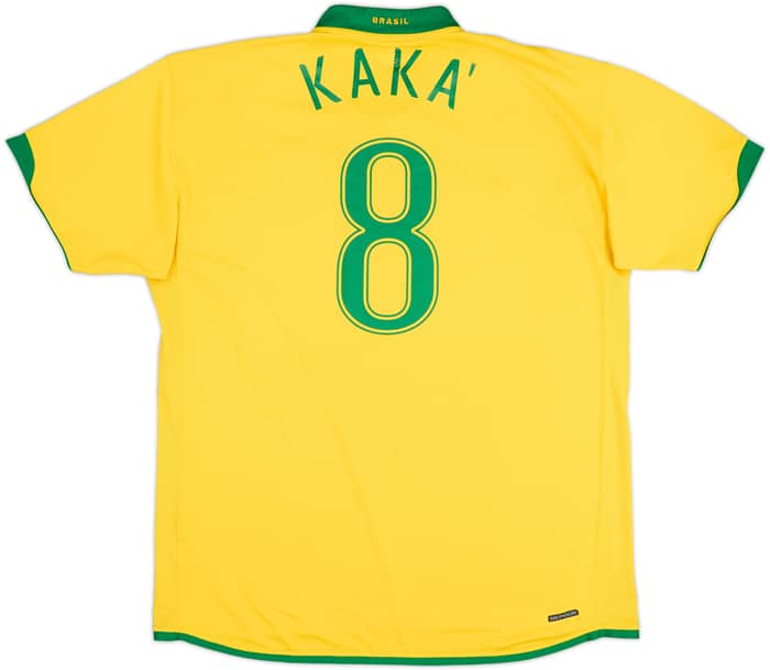 2006-08 Brazil Home Shirt Kaka #8 - 7/10 - (XXL)
