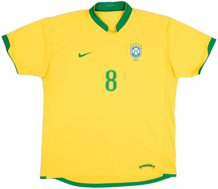 2006-08 Brazil Home Shirt Kaka #8 - 7/10 - (XXL)