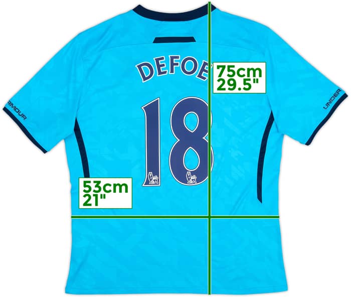 2013-14 Tottenham Away Shirt Defoe #18 - 8/10 - (Women's XL)