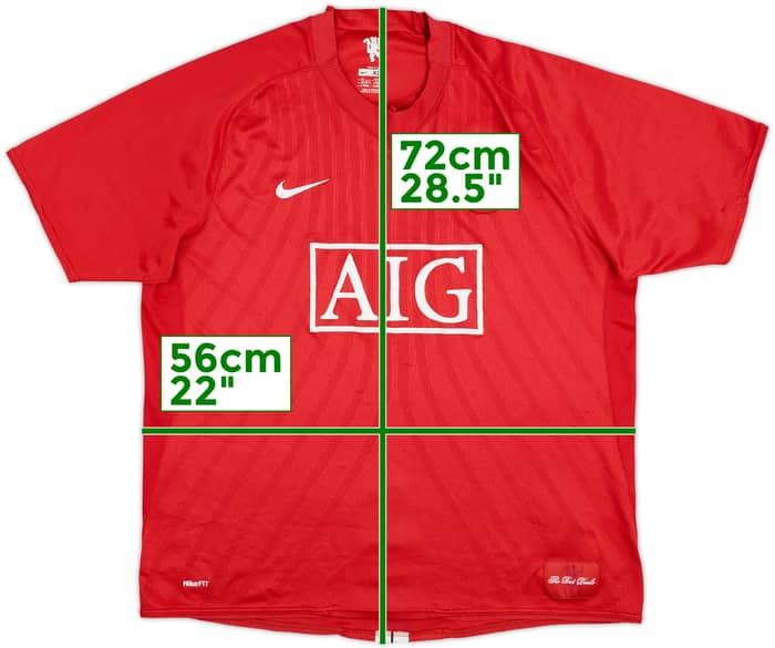 2007-09 Manchester United Home Shirt - 4/10 - (XL)