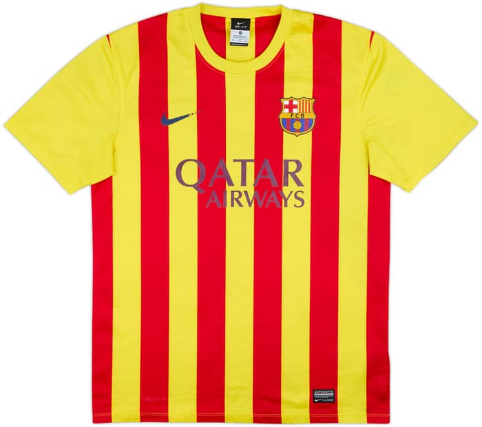 2013-15 Barcelona Basic Away Shirt Messi #10 - 5/10 - (M)