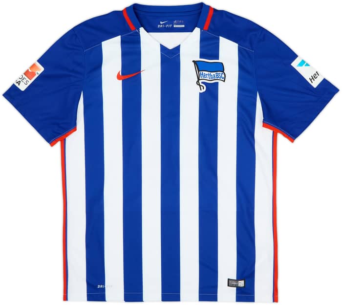 2015-16 Hertha Berlin Home Shirt Brooks #25 - 8/10 - (L)