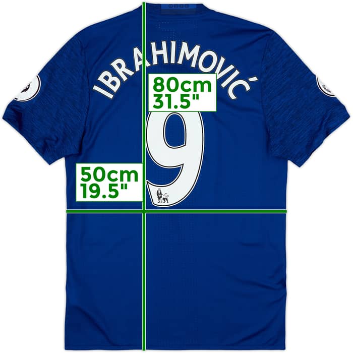 2016-17 Manchester United Authentic Away Shirt Ibrahimovic #9 - 7/10 - (L)