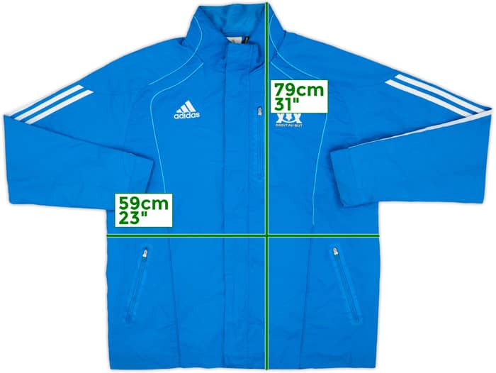 2010-11 Olympique Marseille adidas Track Jacket - 7/10 - (L)