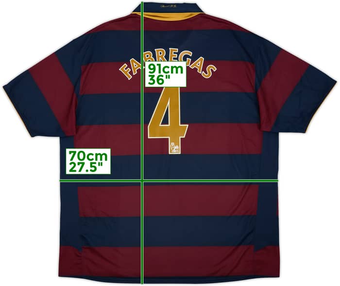 2007-08 Arsenal Third Shirt Fabregas #4 - 7/10 - (3XL)