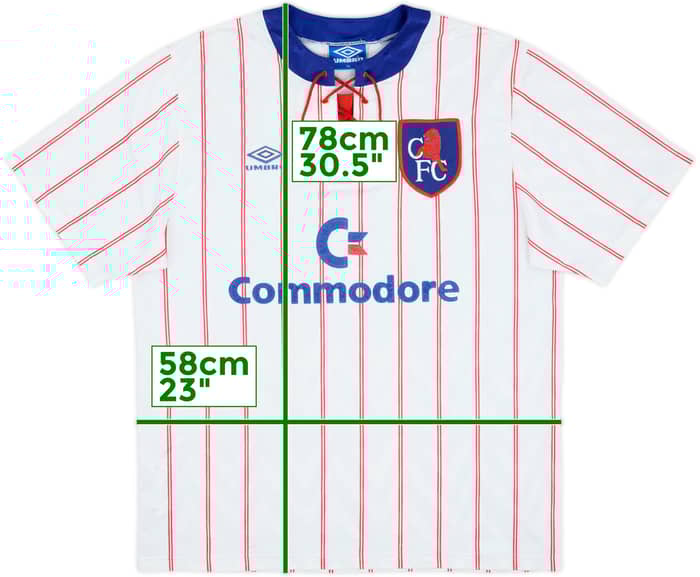 1992-94 Chelsea Away Shirt - 8/10 - (XL)