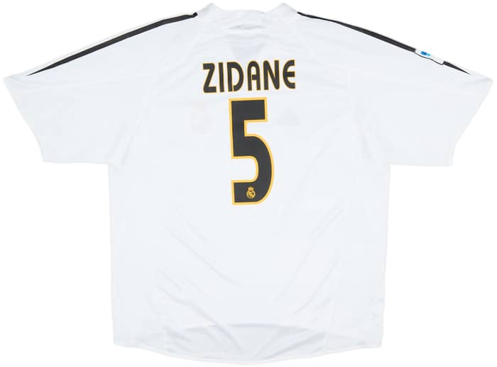 2004-05 Real Madrid Home Shirt Zidane #5 - 6/10 - (L)