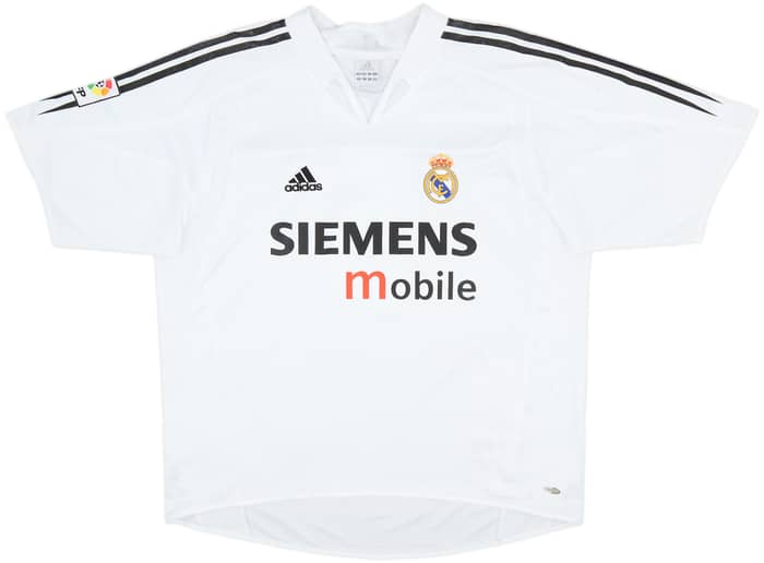 2004-05 Real Madrid Home Shirt Zidane #5 - 6/10 - (L)