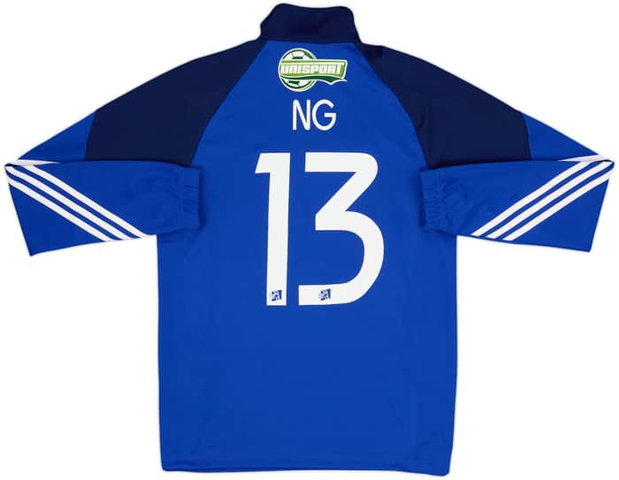 2016-17 Lyngby adidas Player Issue 1/4 Zip Drill Top #13 - 9/10 - (S)