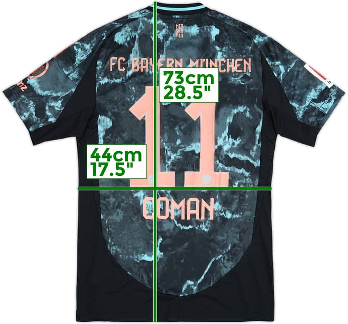 2024-25 Bayern Munich Away Shirt Coman #11 - 9/10 - (S)