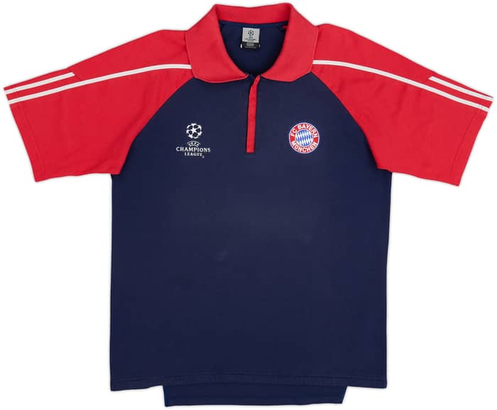 2002-03 Bayern Munich CL adidas 1/4 Zip Polo Shirt - 8/10 - (M)
