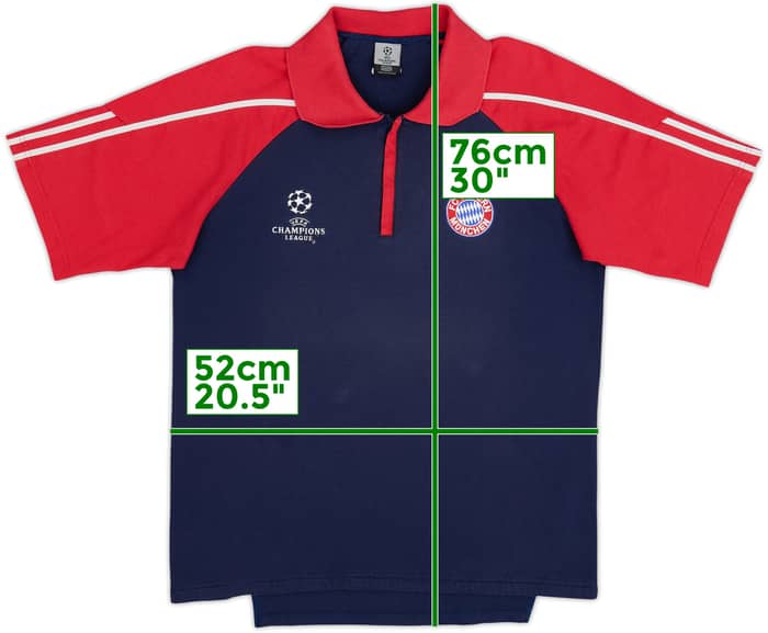 2002-03 Bayern Munich CL adidas 1/4 Zip Polo Shirt - 8/10 - (M)