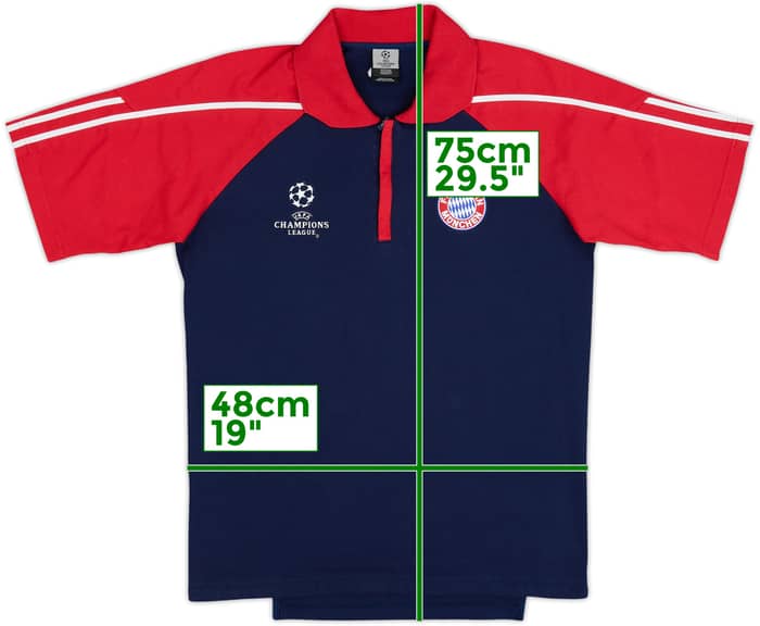 2002-03 Bayern Munich CL adidas 1/4 Zip Polo Shirt - 9/10 - (S)