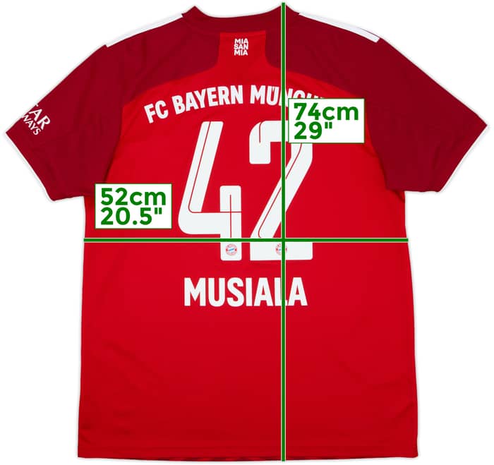 2021-22 Bayern Munich Home Shirt Musiala #42 - 10/10 - (L)