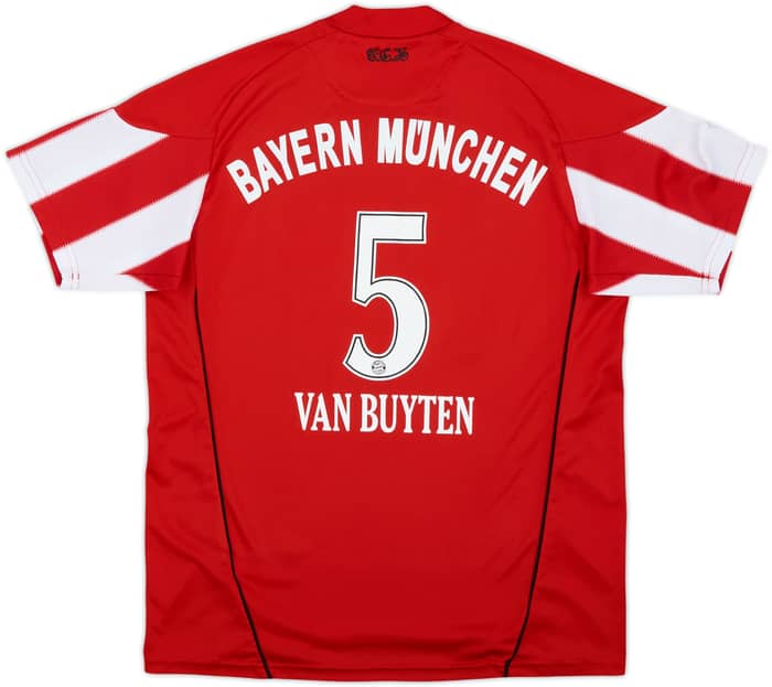 2010-11 Bayern Munich Home Shirt Van Buyten #5 - 7/10 - (L.Boys)