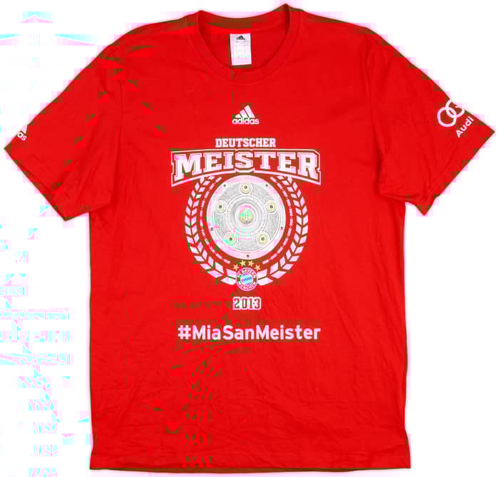 2012-13 Bayern Munich adidas 'Deutscher Meister' Graphic Tee - 9/10 - (L)