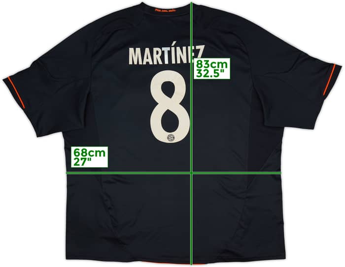 2012-13 Bayern Munich Third Shirt Martinez #8 - 6/10 - (3XL)