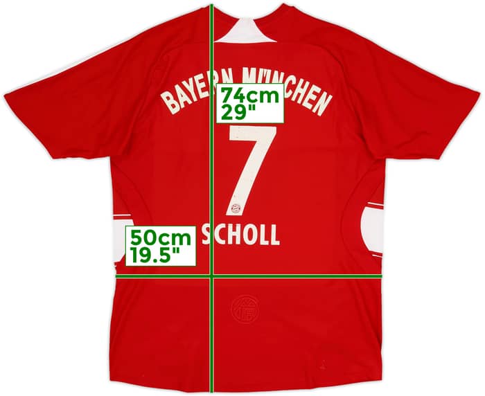 2007-08 Bayern Munich Home Shirt Scholl #7 - 5/10 - (XL.Boys)