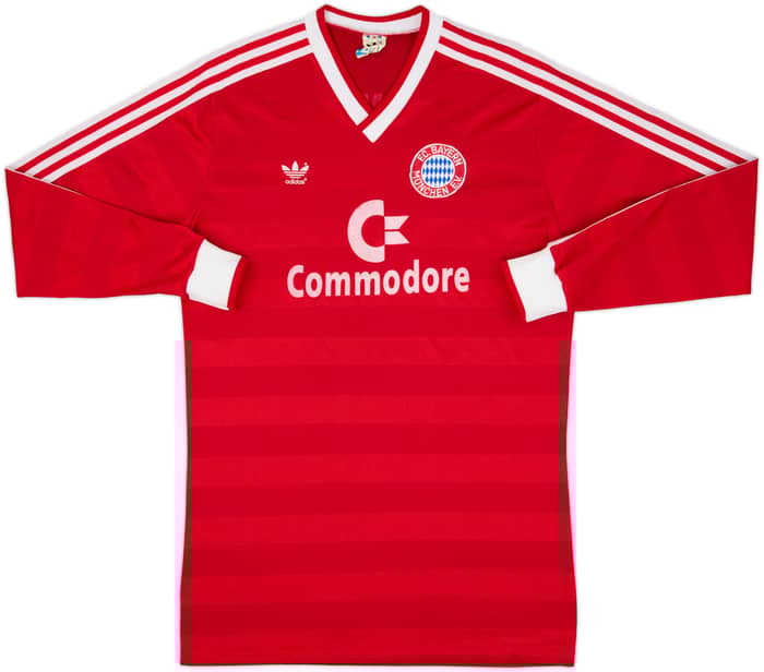 1986-87 Bayern Munich Home L/S Shirt - 9/10 - (L)