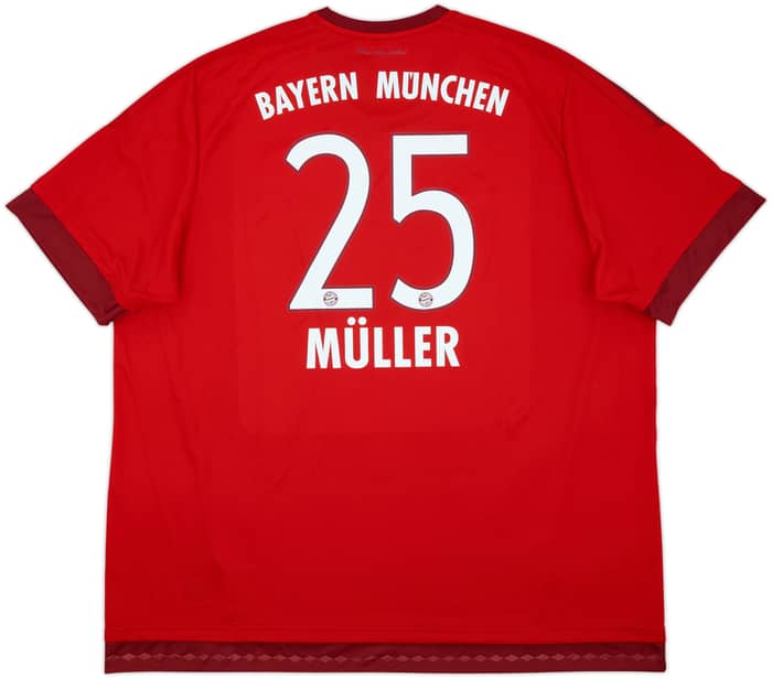 2015-16 Bayern Munich Home Shirt Muller #25 (3XL)