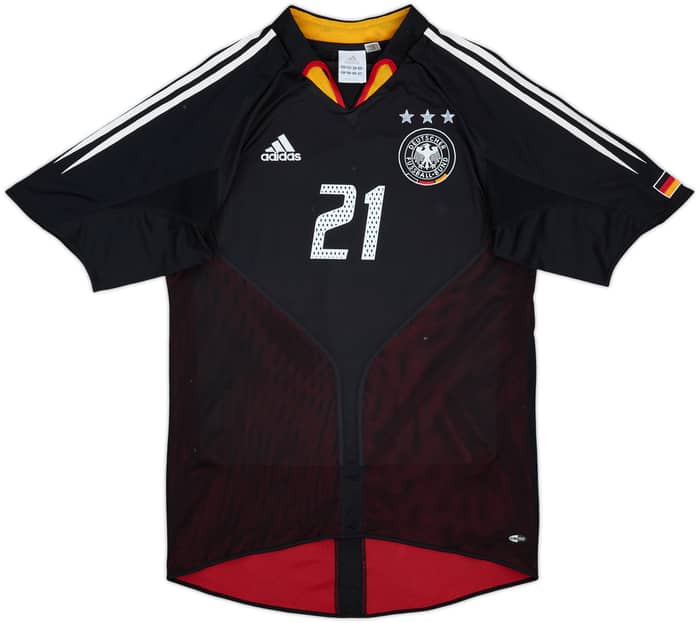 2004-06 Germany Away Shirt Lahm #21 - 8/10 - (M)