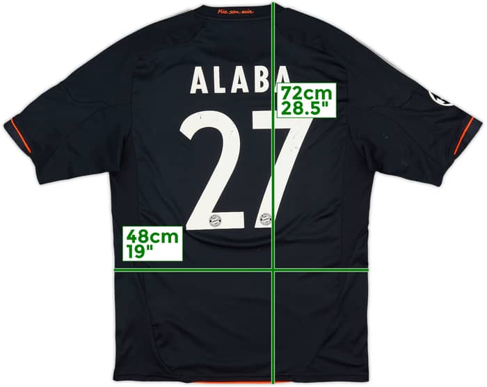 2012-13 Bayern Munich Third Shirt Alaba #27 - 5/10 - (M)