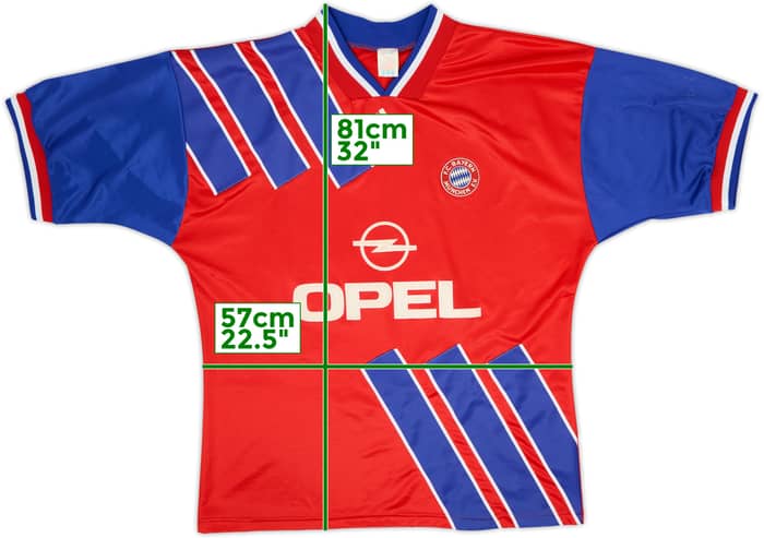 1993-95 Bayern Munich Home Shirt #10 - 7/10 - (XL/XXL)