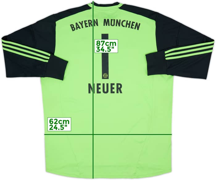 2012-13 Bayern Munich GK Shirt Neuer #1 - 7/10 - (XXL)