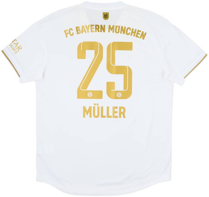 2022-23 Bayern Munich Authentic Away Shirt Muller #25 - 8/10 - (L)
