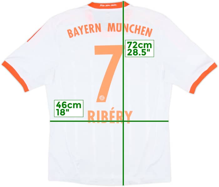2012-13 Bayern Munich Away Shirt Ribery #7 - 8/10 - (M)