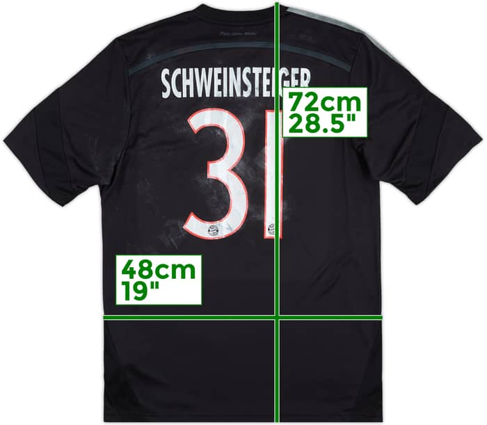 2014-15 Bayern Munich Third Shirt Schweinsteiger #31 - 5/10 - (M)