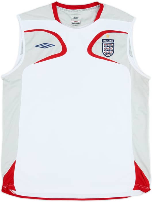 2007-08 England Umbro Training Vest - 9/10 - (XXL)