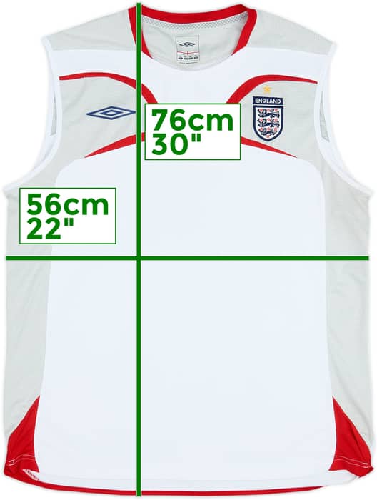 2007-08 England Umbro Training Vest - 9/10 - (XXL)