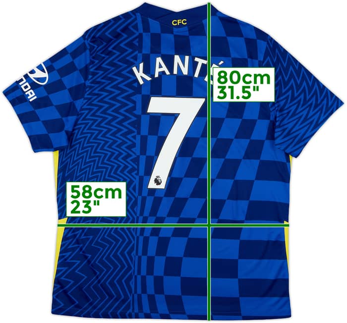 2021-22 Chelsea Home Shirt Kante #7 - 9/10 - (XL)