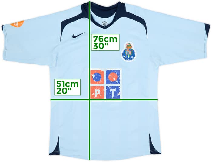 2005-06 Porto Camiseta Visitante - 5/10 - (M)