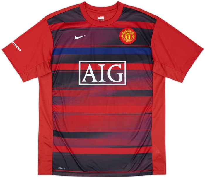 2009-10 Manchester United Nike Training Shirt - 8/10 - (XL)
