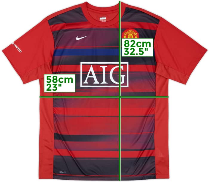 2009-10 Manchester United Nike Training Shirt - 8/10 - (XL)