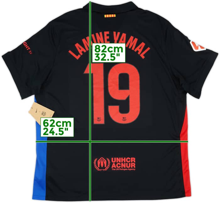 2024-25 Barcelona Away Shirt Lamine Yamal #19 (XXL)