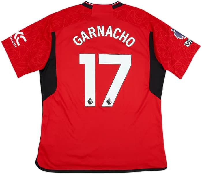 2023-24 Manchester United Home Shirt Garnacho #17 - 9/10 - (XL)