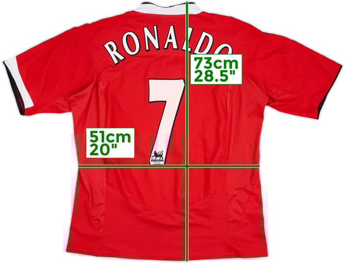 2004-06 Manchester United Home Shirt Ronaldo #7 - 6/10 - (L)