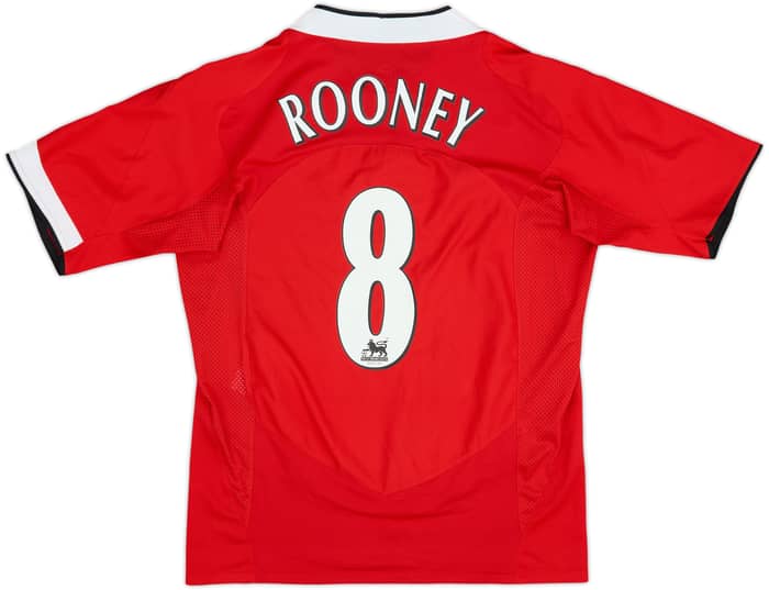 2004-06 Manchester United Home Shirt Rooney #8 - 8/10 - (M)