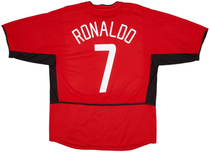 2002-04 Manchester United Home Shirt Ronaldo #7 - 6/10 - (L)