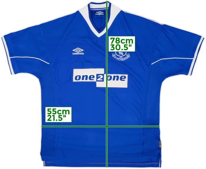1999-00 Everton Home Shirt - 8/10 - (XL)
