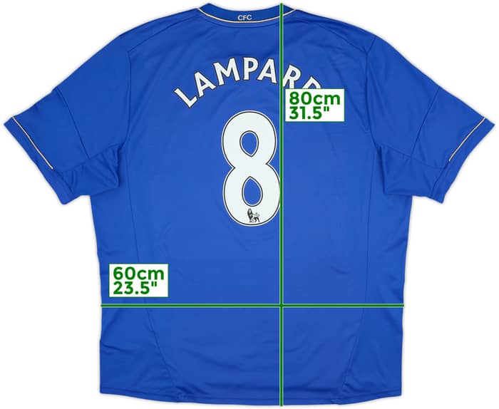 2012-13 Chelsea Home Shirt Lampard #8 - 8/10 - (XXL)