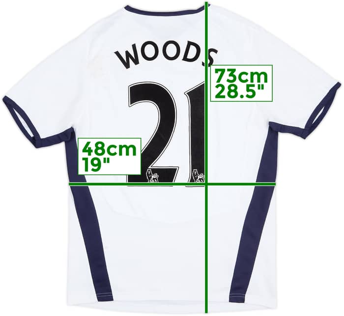 2008-09 Tottenham Home Shirt Woods #21 - 5/10 - (L)