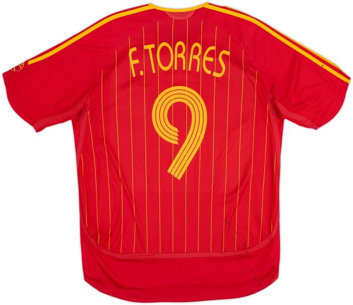 2006-08 Spain Home Shirt F.Torres #9 - 6/10 - (L)