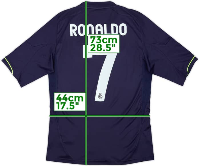 Camiseta de visitante del Real Madrid 2012-13 Ronaldo #7 - 6/10 - (S)