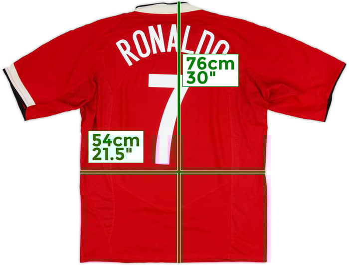 2004-06 Manchester United Home Shirt Ronaldo #7 - 5/10 - (L)