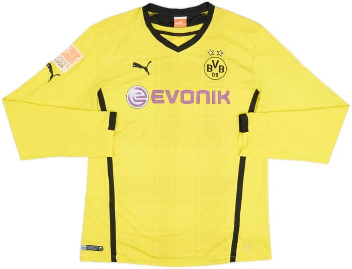 2013-14 Borussia Dortmund Home L/S Shirt - 4/10 - (XL)